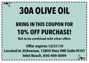 30a Olive Oil Dec 2019 Coupons