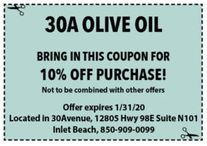 30a Olive Oil Coupon Sowal Jan 2020