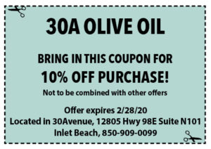 30a Olive Oil Coupons Sowal February 2020