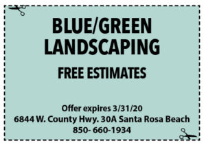 Sowal March 2020 Coupons Blue Green Landscape