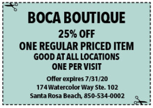 Sowal July 2020 Coupons Boca