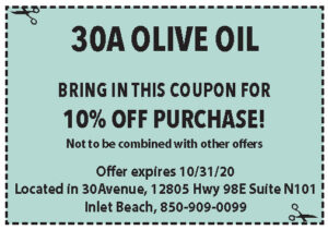 Coupons Sowal Oct 2020 30a Olive Oil
