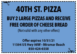 Coupons Sowal October 2021 40th St Pizza