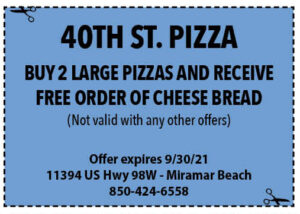 Sowal September 2021 Coupons 40th St Pizza